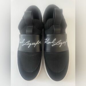 Karl Lagerfeld Black and White Men's Sneakers